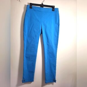 NWOT Emaline sky blue flat front ankle slacks  women's 6  #2037
